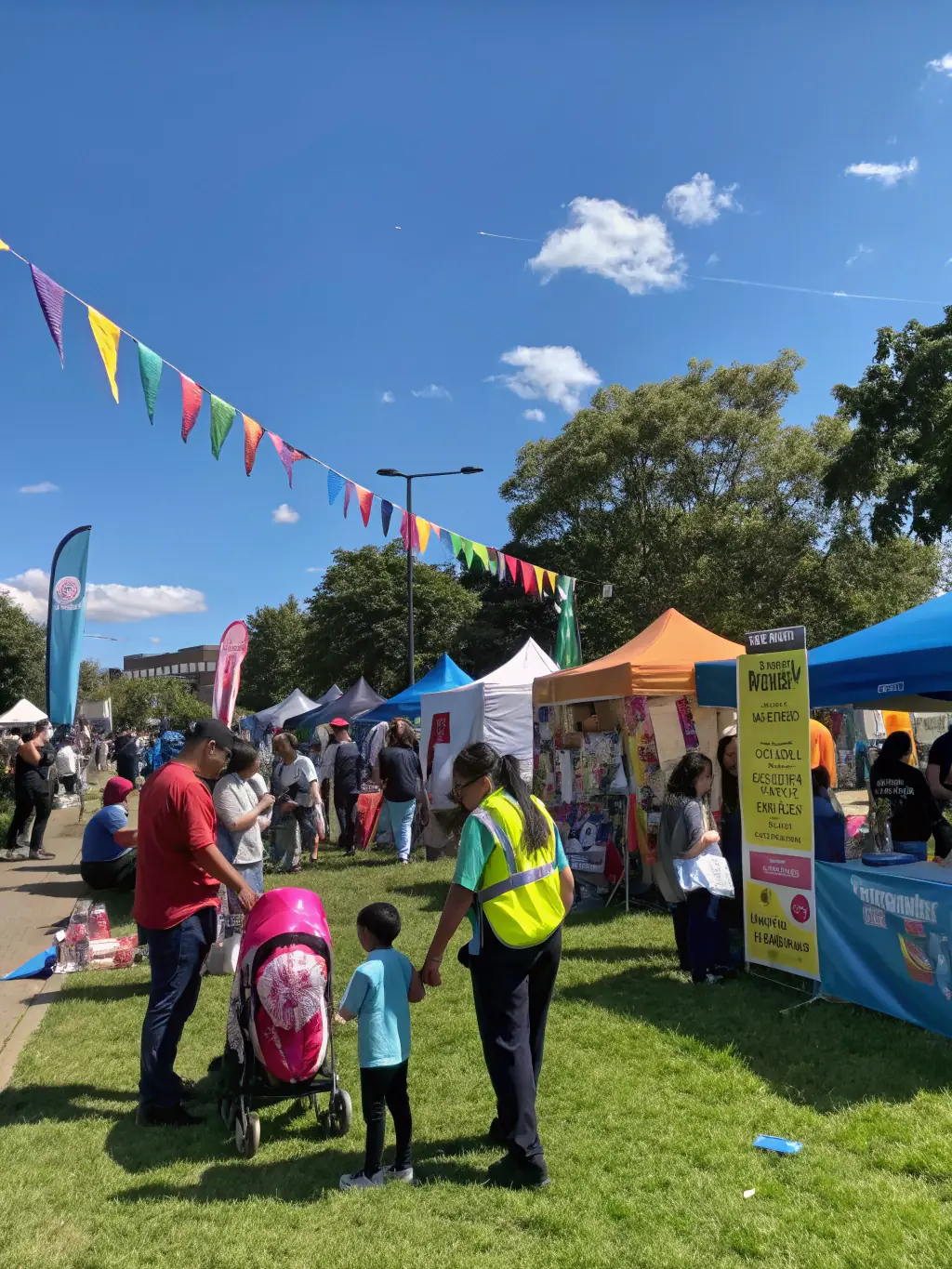 A photo of club members participating in a local community event, promoting the club's community involvement.